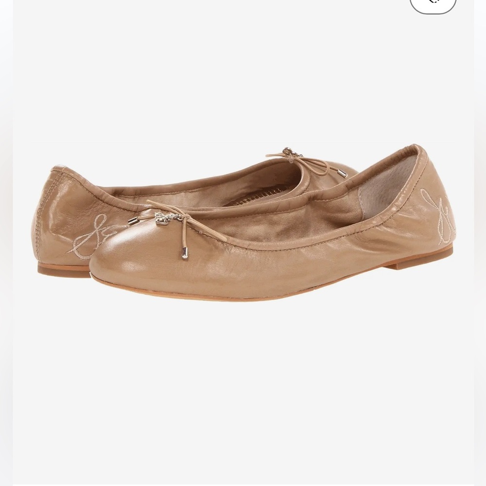 Sam Edelman Felicia Ballet Flats, Nude leather, Size 7